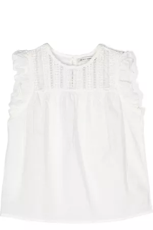 The New Society Girls Shirts - Crochet-panel ruffle blouse