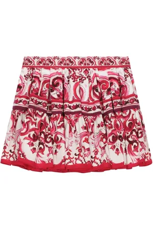 Dolce & Gabbana Majolica-print poplin miniskirt
