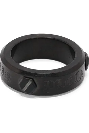 Philipp Plein Hexagon matte-finish ring