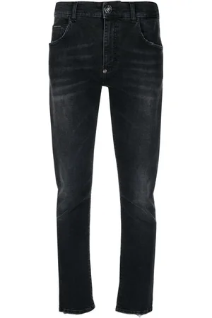 Philipp Plein Stonewashed straight-leg jeans