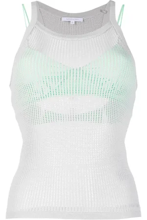 Patrizia Pepe Sleeveless mesh tank top