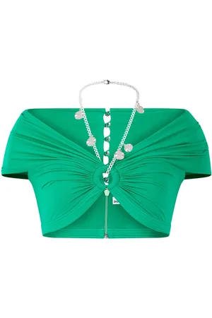 Paco rabanne Chain-detail gathered top