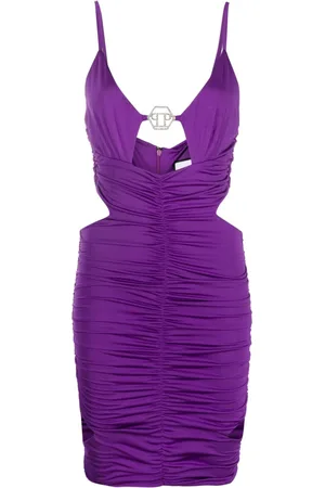 Philipp Plein Cut-out ruched minidress
