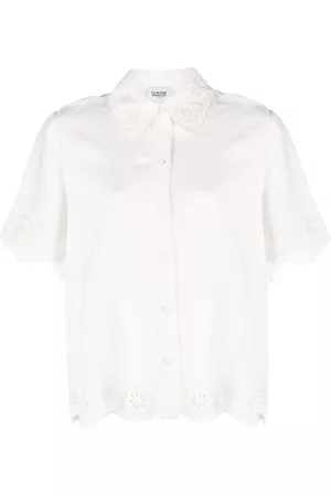 Claudie Pierlot Women Short Sleeve - Broderie-anglaise short-sleeve shirt