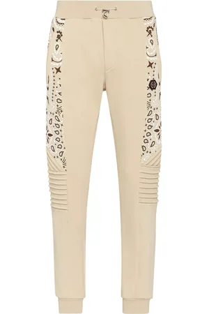 Philipp Plein Bandana-print tapered track pants