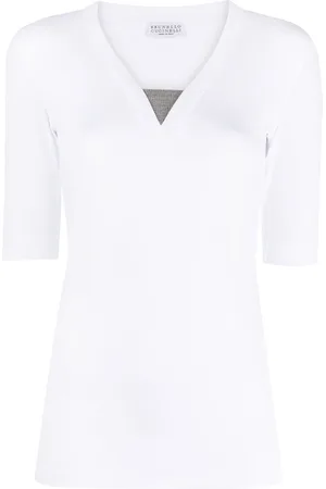 Brunello Cucinelli V-neck knitted top