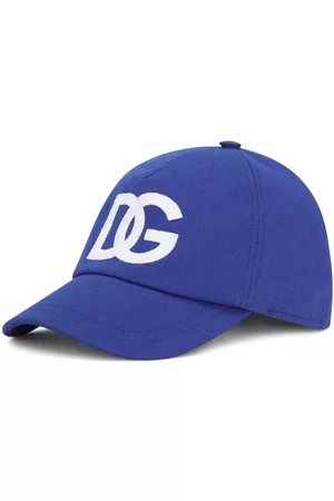 Dolce & Gabbana Boys Varsity Caps - DG logo-embroidered baseball cap