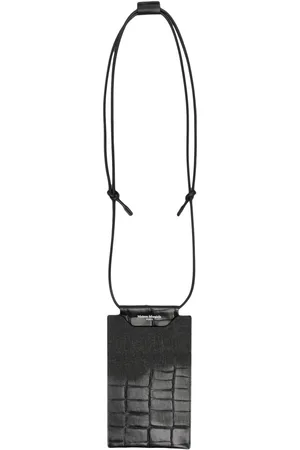 Maison Margiela Crocodile-embossed phone pouch
