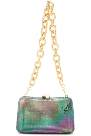 Rainbow Rhinestone Clutch