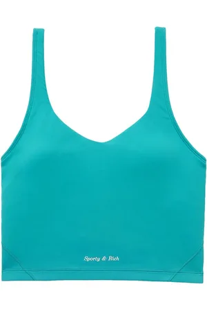 Sporty & Rich Logo-print cropped top