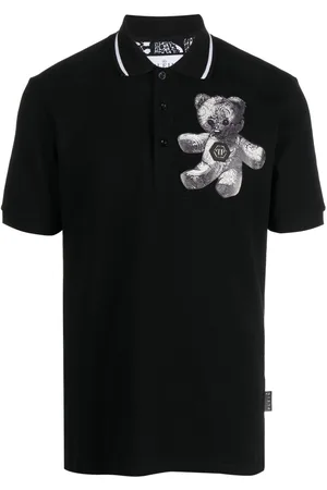 Philipp Plein Paisley Teddy Bear polo shirt