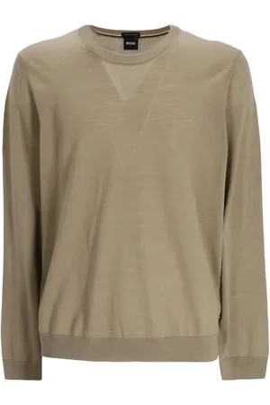 HUGO BOSS Long-sleeved virgin wool jumper