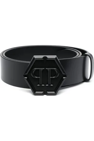 Philipp Plein Hexagon leather belt