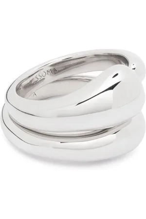 Missoma Organic polished-finish stacking rings