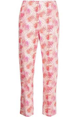 Paule Ka Graphic-print cotton trousers
