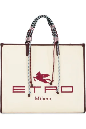 Etro Logo-embroidered tote bag