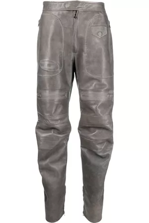 Diesel Mens Diesel Leather Pants LThavar Trousers 3232 Grey on Galleon  Philippines