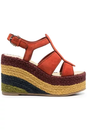 Salvatore Ferragamo Women Sandal Wedges - High wedge-heel espadrilles