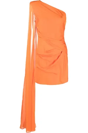 Roland Mouret One-shoulder draped-detail dress