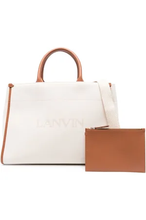 Lanvin Logo-print leather tote bag