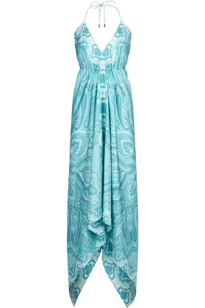 Etro Paisley-print draped maxi-dress