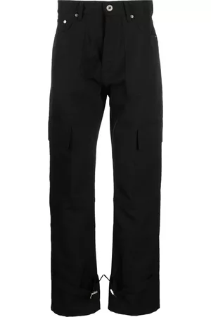 OFF-WHITE Men Cargo Trousers - Wave Off buckle-detail cargo pants