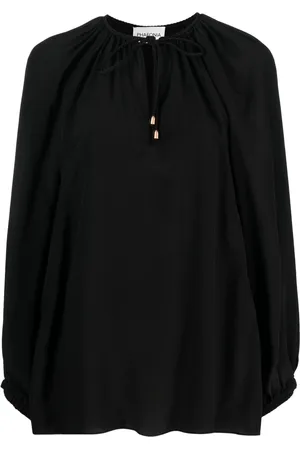 PHAEONIA Self-tie silk blouse