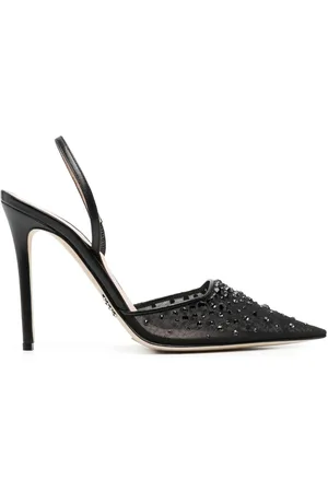 RODO 95mm crystal-embellished mules