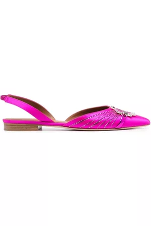 MALONE SOULIERS Women Ballerinas - Crystal-embellished ballerina shoes