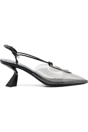 Black Glass Heels from Myntra