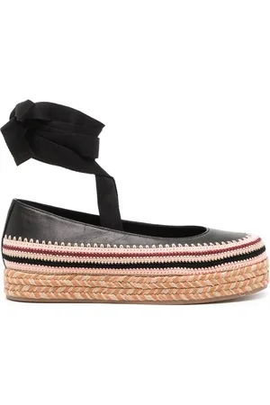 ULLA JOHNSON Yelena crochet flatform espadrilles