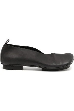 UMA WANG Asymmetric-toe leather ballerinas