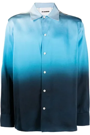 Jil Sander Gradient-effect floral-print shirt