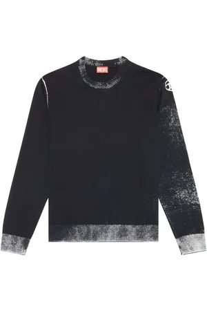 Diesel K-Larence-B reverse-print cotton jumper