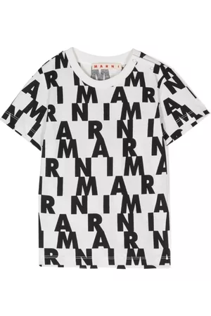 Marni Short Sleeve - Logo-print cotton T-shirt