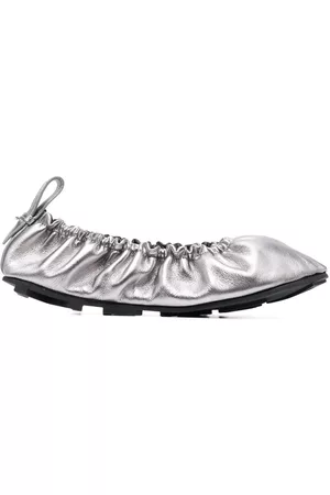 Medea Women Ballerinas - Metallic-effect leather ballerina shoes