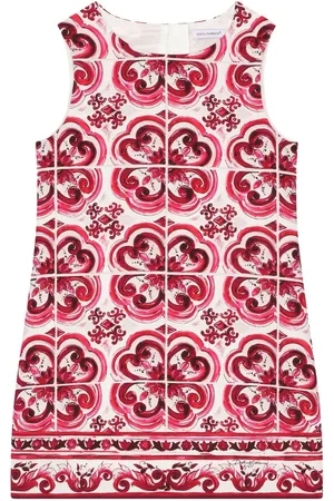 Dolce & Gabbana Majolica print sleeveless dress