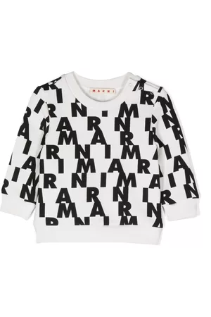 Marni Sweatshirts - Logo-print cotton sweatshirt