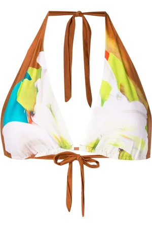 Lenny Niemeyer Bloom-print halterneck bikini top
