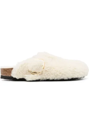 Birkenstock Boston buckled platform slides