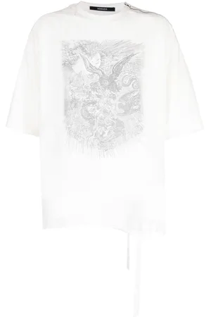 SONGZIO Ghost Inferno tulle-overlay T-shirt
