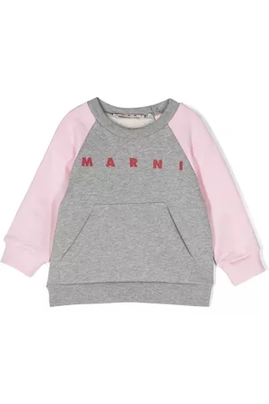 Marni Sweatshirts - Colour-block cotton sweatshirt