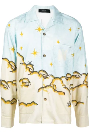 AMIRI Gradient Tape-print Silk Shirt - Farfetch