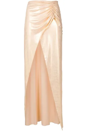 AMIR SLAMA Ruched-detail high-waisted skirt