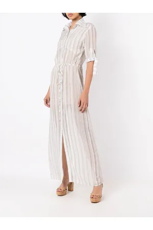 AMIR SLAMA Stripe-print maxi dress