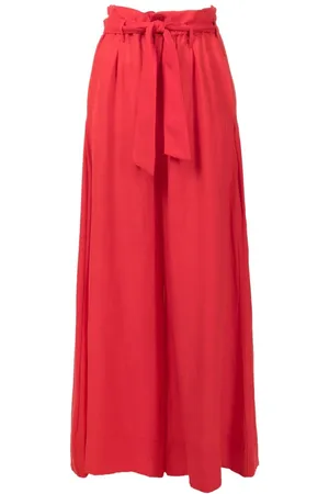 AMIR SLAMA Paperbag-waist palazzo trousers