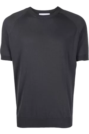 D4.0 Men Short Sleeve - Short-sleeved knitted cotton T-shirt