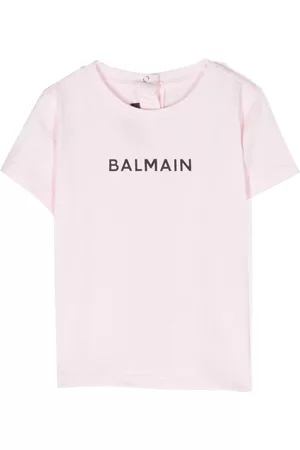 Balmain Short Sleeve - Logo-print cotton T-shirt