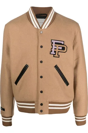 Filling pieces Logo-patch bomber jacket