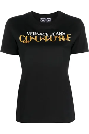 VERSACE Logo Couture print T-shirt